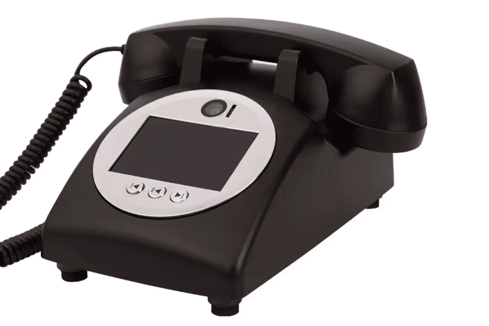 The Noir Retro black video guest book phone